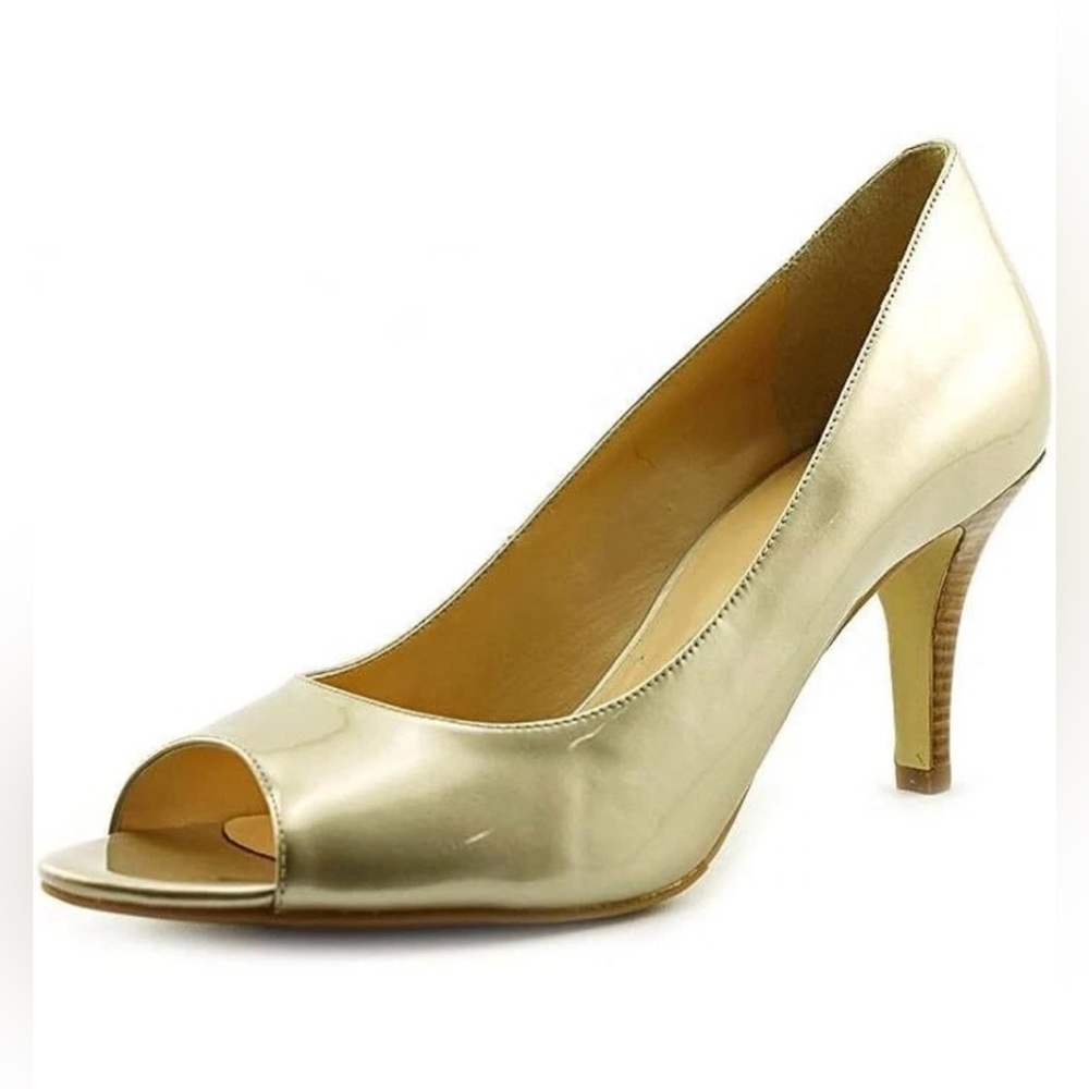 Cole Haan Women's Air Lainey OT Pump Gold, Size 5.5